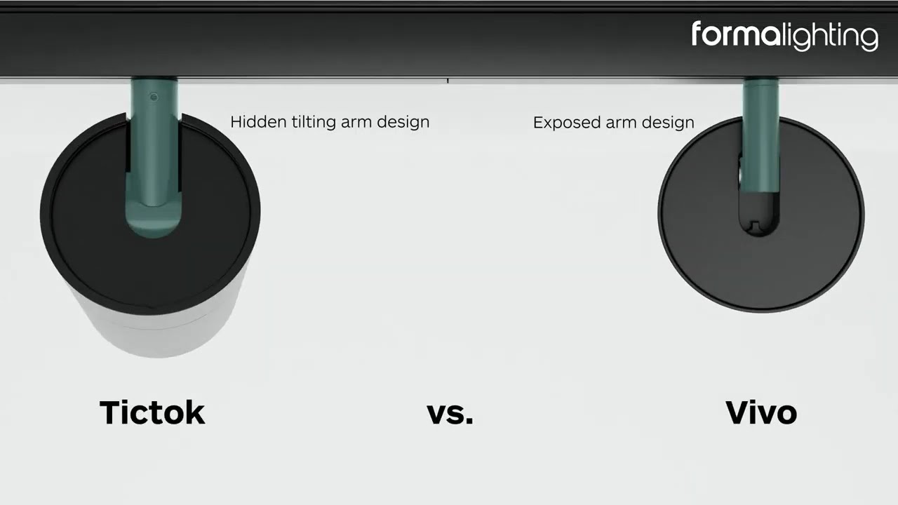 TicTok Vs Vivo Evo Track Lighting Fixture By Formalighting