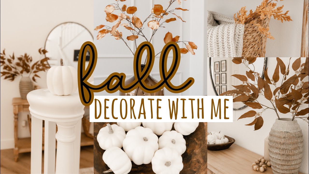 FALL DECORATE WITH ME 2021 🍂 | Foyer, Master Bedroom, Bathroom