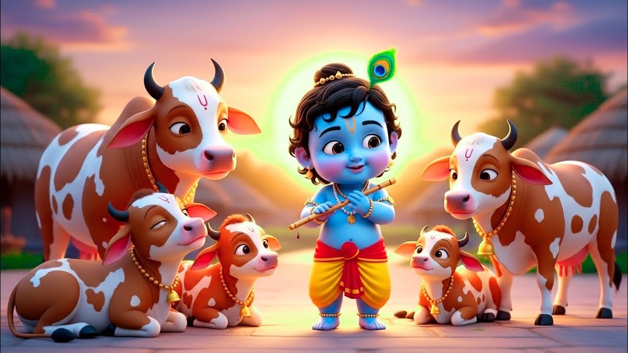 Choti Choti Gaiya, Chote Chote Gwal | छोटी छोटी गैया | #Little Krishna Bhajan - Krishna Bal Leela