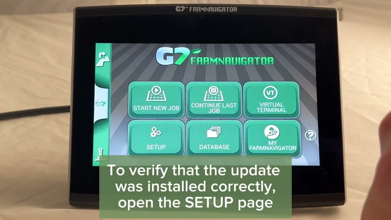 FARMNAVIGATOR tutorial How to update G7 and G12 via WiFi