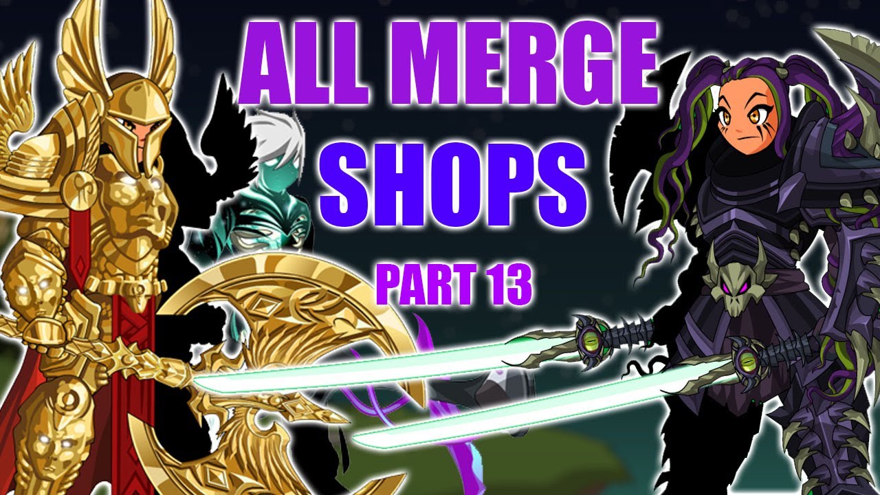AQW All Best Merge Shops (Part 13) Free Player - AC Tagged | Prime Chaos Lord Gear + Power Gems