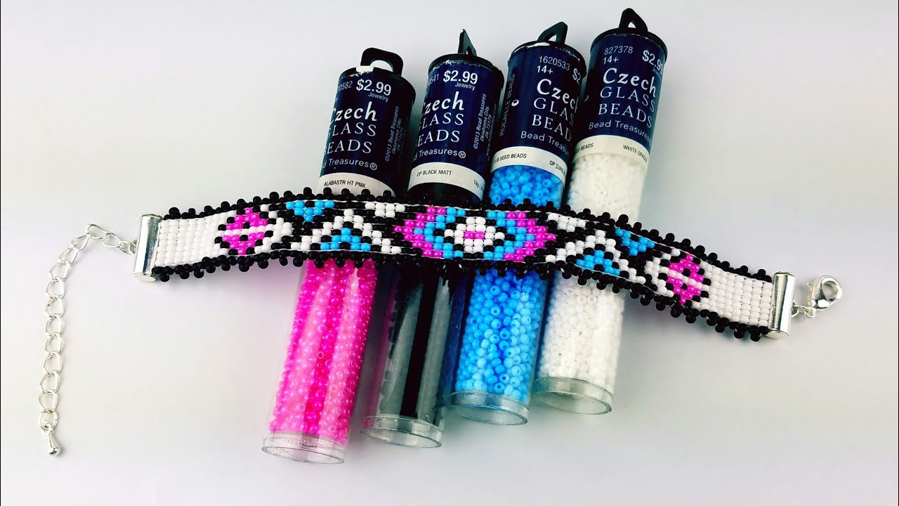 COMO CERRAR UNA PULSERA HECHA EN TELAR/ COMO TERMINAR UNA PULSERA EN TELAR/NO #1
