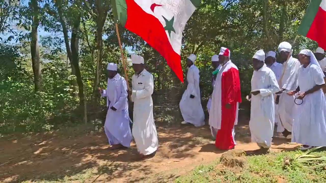 Arch Bishop arrival at Mama Jenipher Anyinyo's home ahead of burial ceremony 