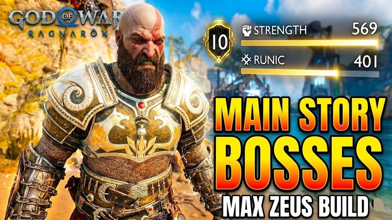 Main Story BOSSES Vs Son Of ZEUS - GMGOW + No Damage - God Of War Ragnarok