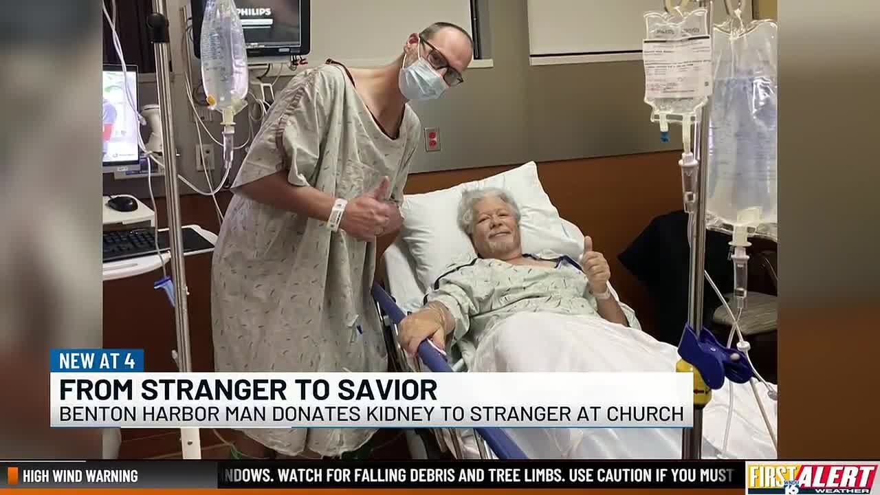 Benton Harbor man gets life-saving kidney donation from stranger at his church