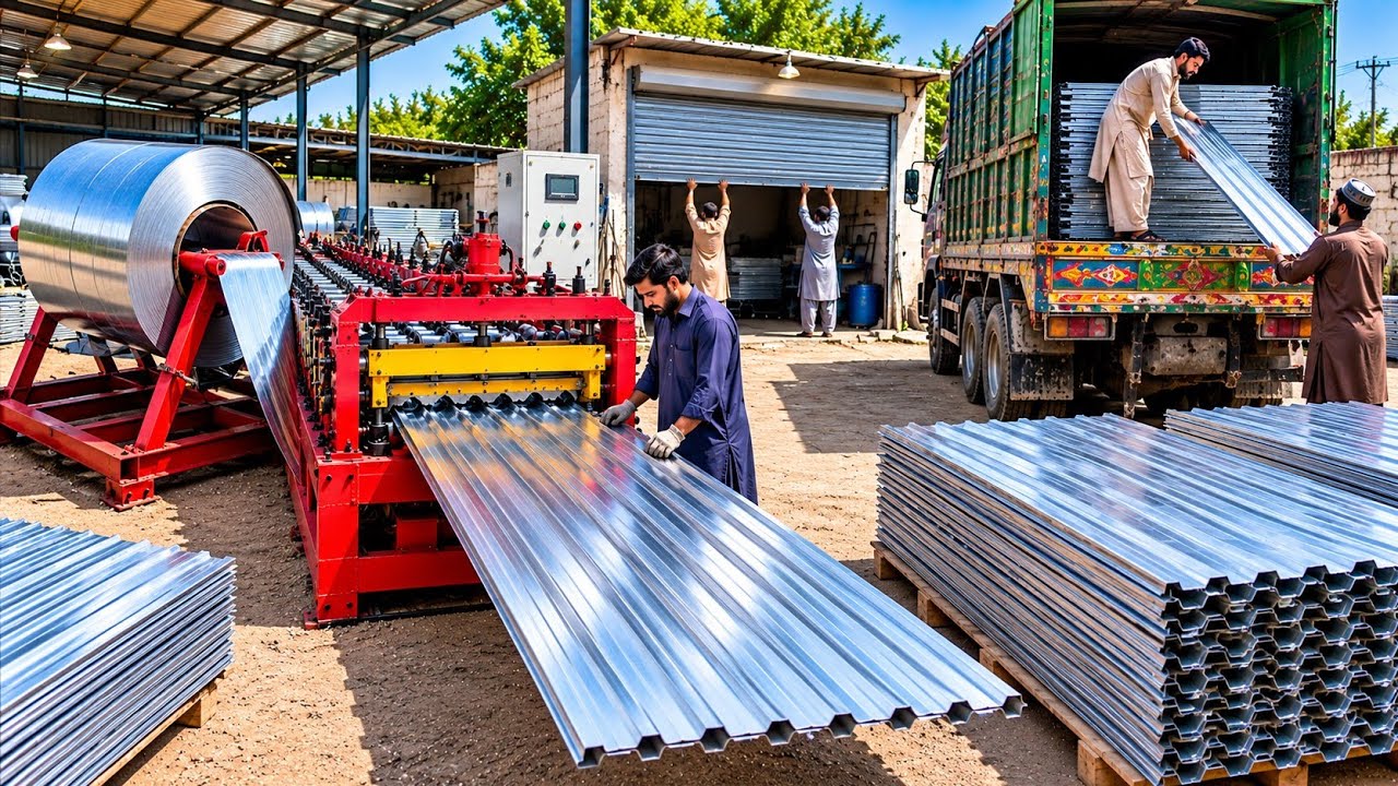 How Shop Shutters Are Made From Steel Coils | Amazing Factory Production Process 