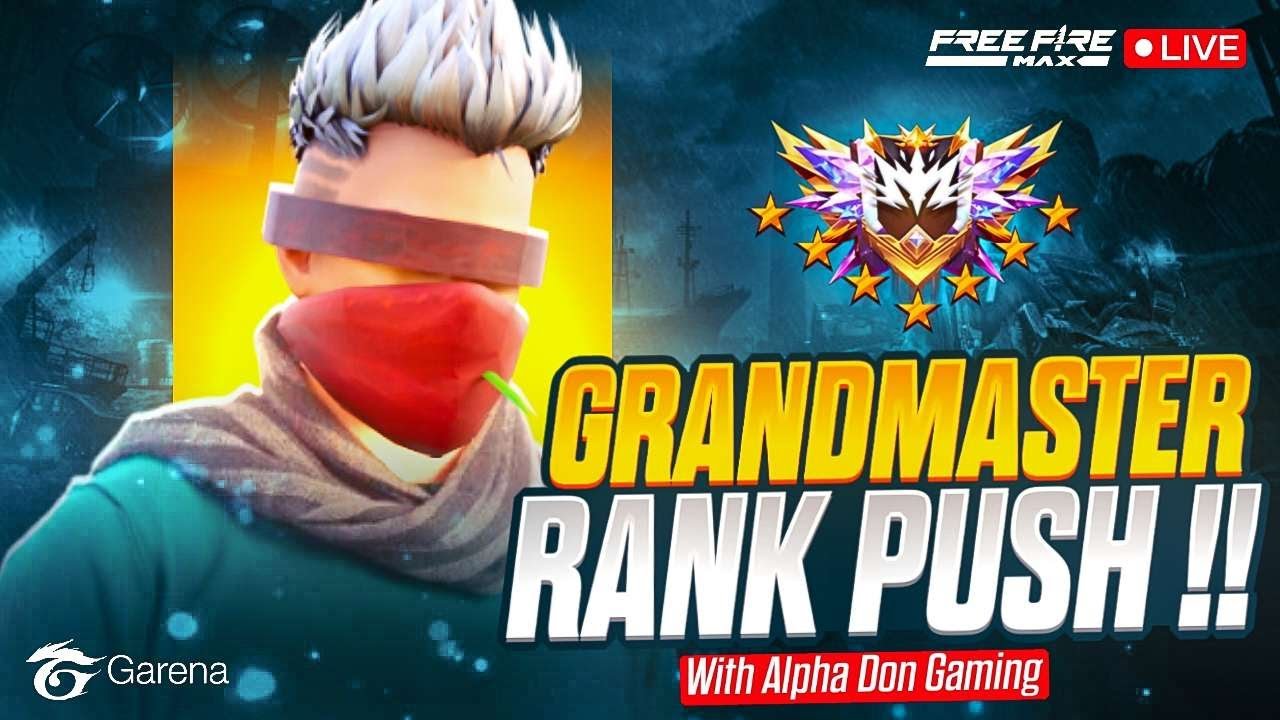 Serious Grand Master Region Push with AlphaDon - AlphaDon is Live - Telugu Gaming Live #freefire #ff