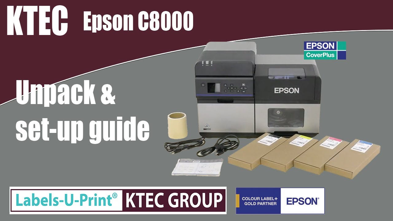 Epson C8000 colour label printer - set up guide -Labels-U-Print ® - KTEC GROUP UK