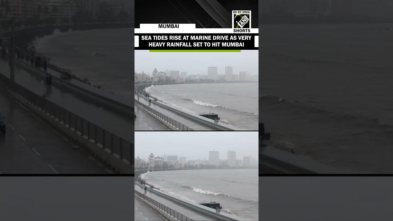 Rain lashes parts of Mumbai, high sea tide hit Marine drive as city prepares for very heavy rains