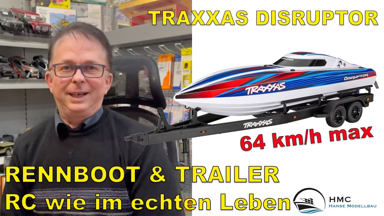 Traxxas Disruptor Rennboot + Trailer – so macht RC am See richtig Spaß!