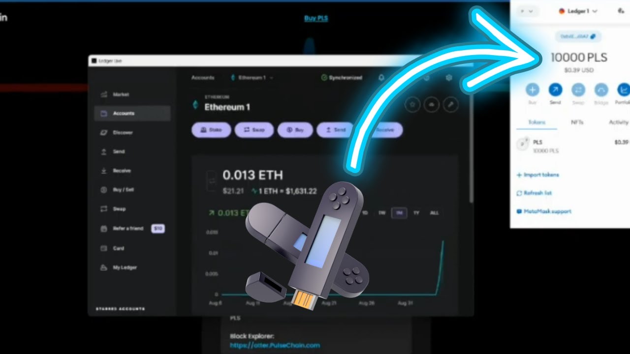 Ledger hardware wallet on PulseChain. (demo)