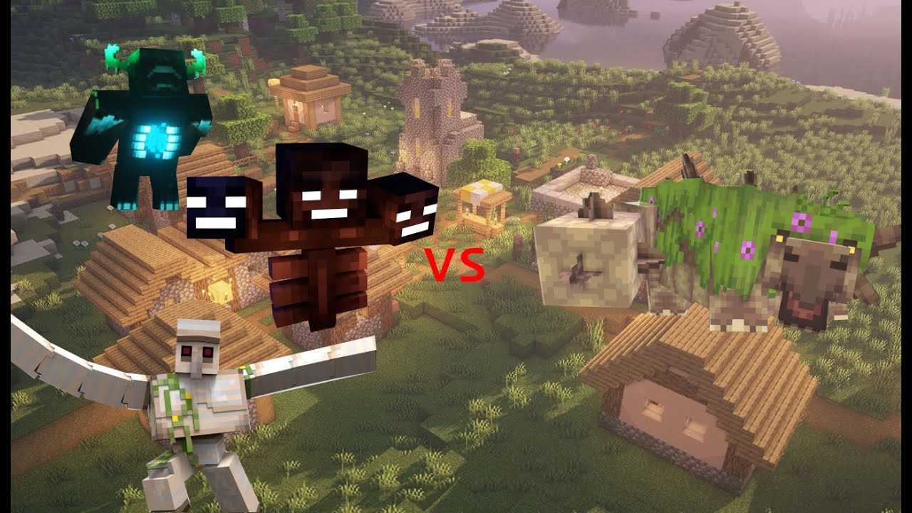 Lushsaur vs vanilla boss minecraft