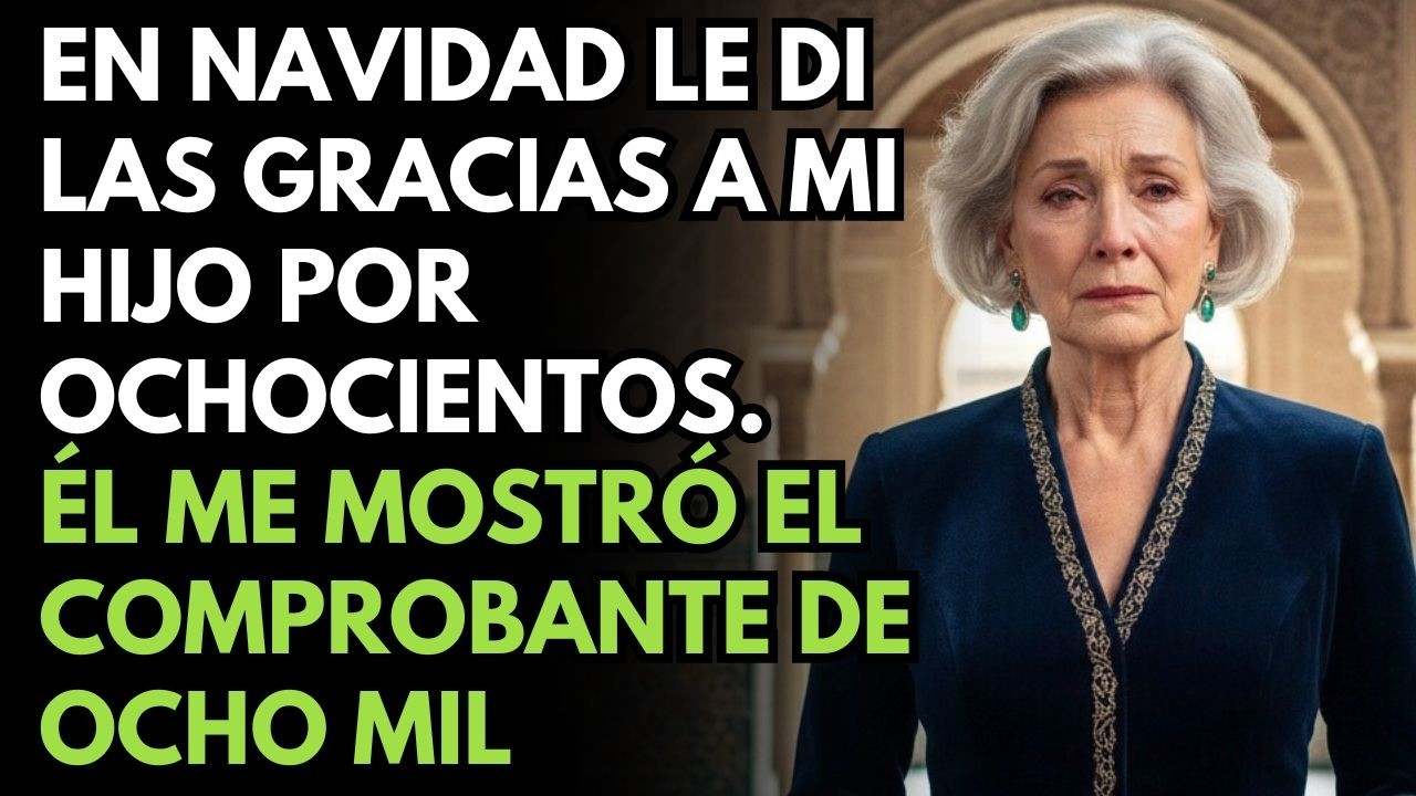 En Navidad Le Di Las Gracias A Mi Hijo Por Ochocientos. Él Me Mostró El Comprobante De Ocho Mil