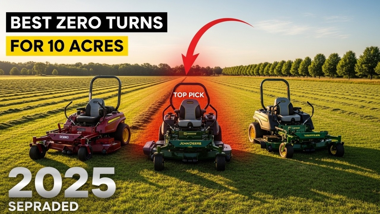 6 Best Zero Turn Mowers for 10 Acres in 2025