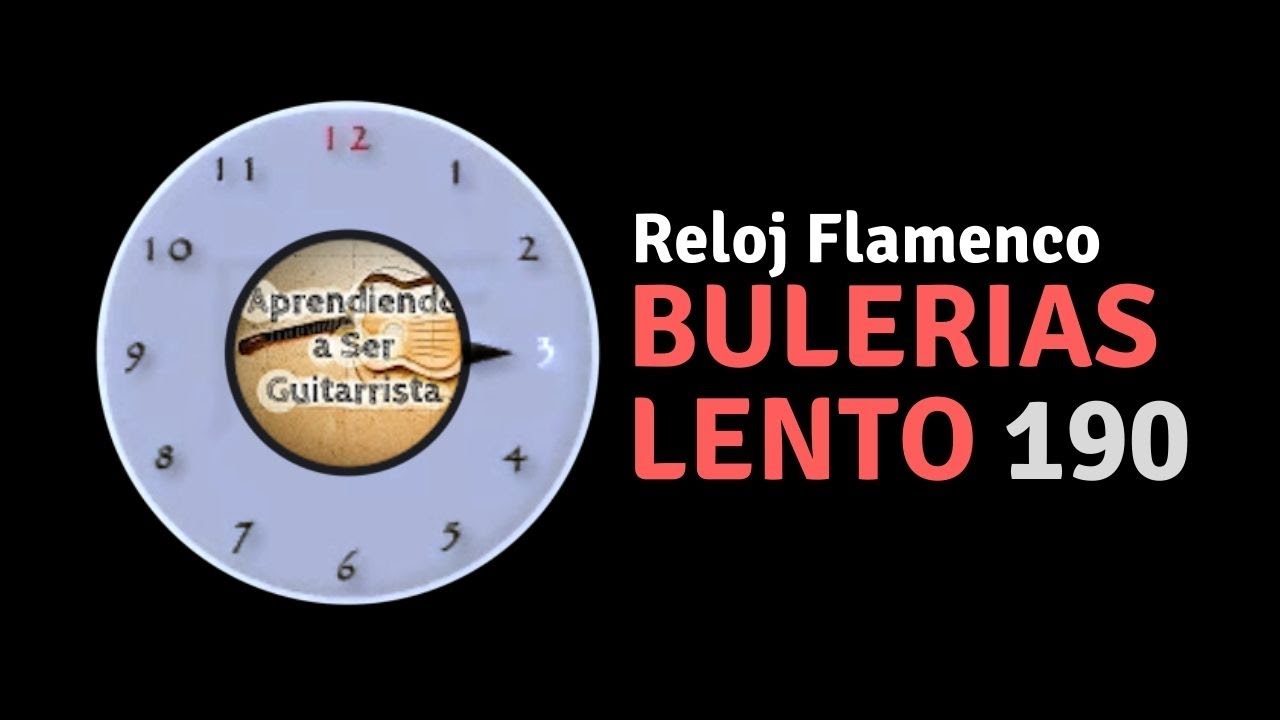 Metr&oacute;nomo Flamenco: Comp&aacute;s Buler&iacute;as Lento - 190