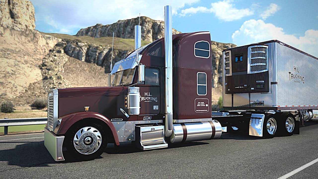 Freightliner Classic XL - (Custom Large Car) - American Truck Simulator - ATS 4K - Stainless Reefer