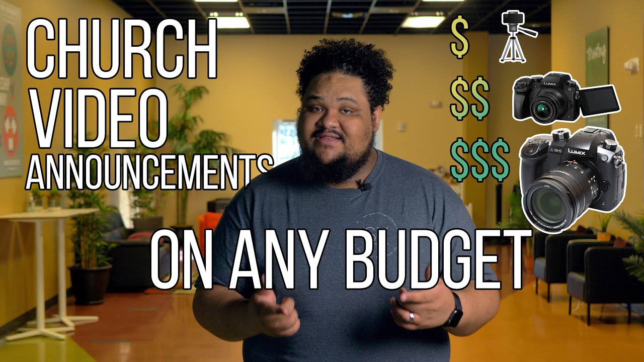 How to create CHURCH Announcements videos on ANY Budget