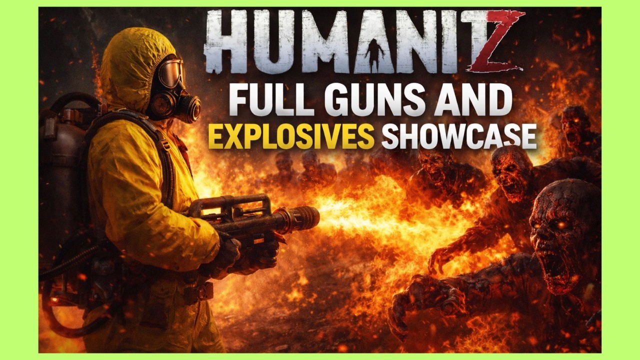 HumanitZ 1.0 Full Gun Showcase &mdash; From Pistols to RPGs & FLAMETHROWERS!