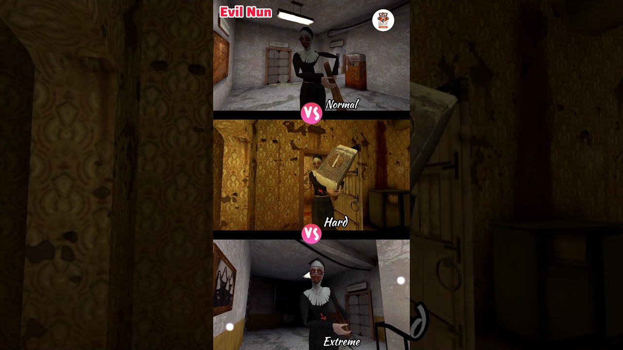 Evil Nun Normal Vs Hard Vs Extreme | Caught Battle