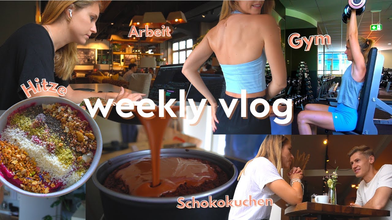 WEEKLY VLOG #2 | Hitzewelle 🔥, Gym Workout 🏋🏼, Serien Empfehlung 🥰