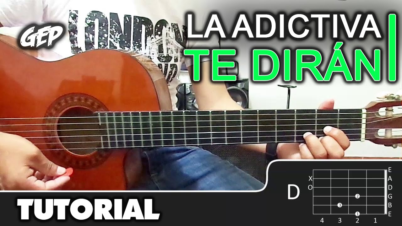 Como tocar "Te Dirán" de La Adictiva en Guitarra Acústica - Tutorial Facil (HD) ACORDES