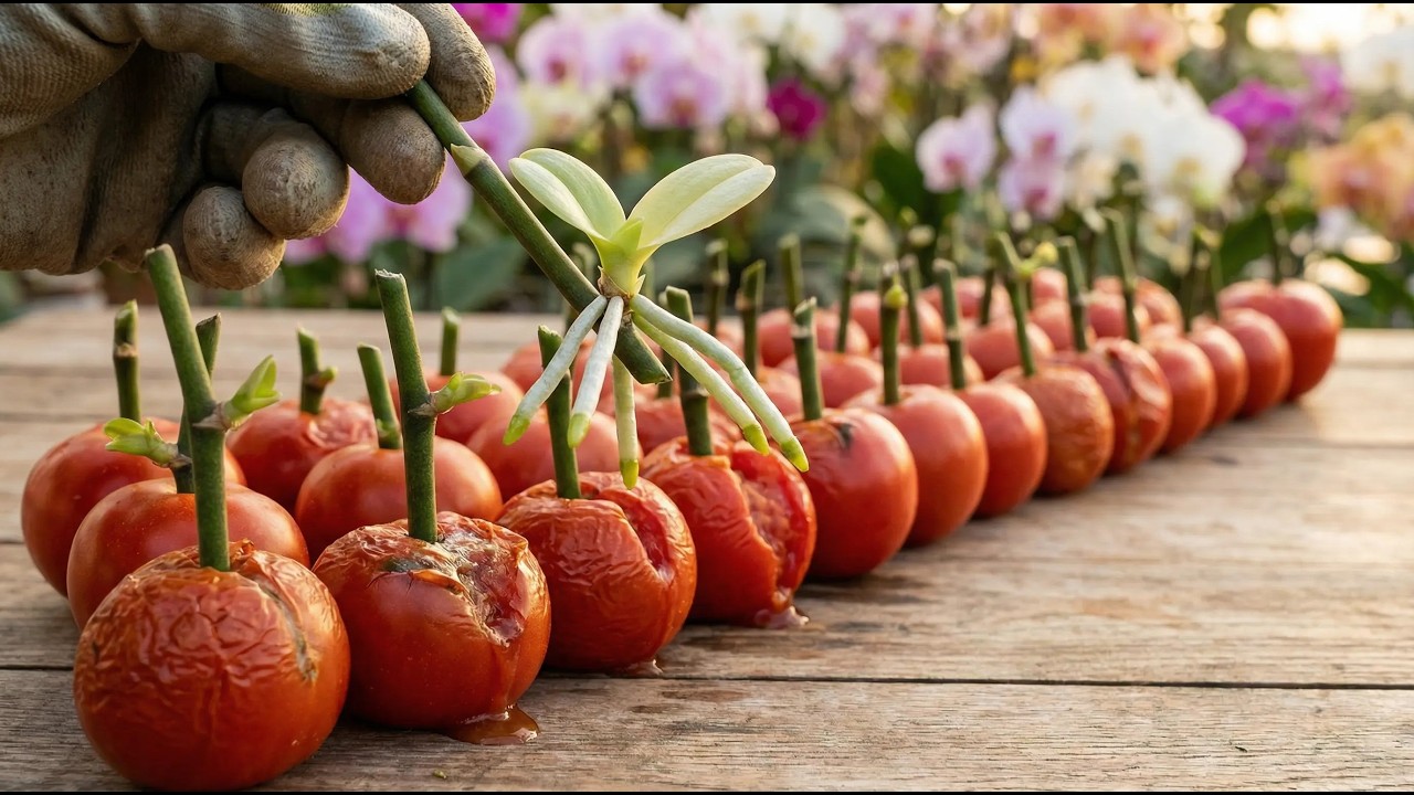 Just tomatoes! You can easily propagate millions of orchid seedlings.