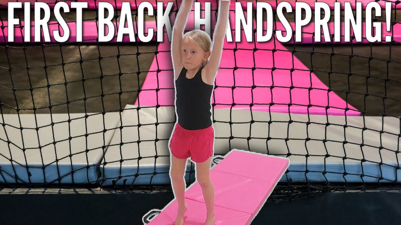 Livvy Gets Her First Back Handspring! | Crushing Her Fears on the Tumbling Mat