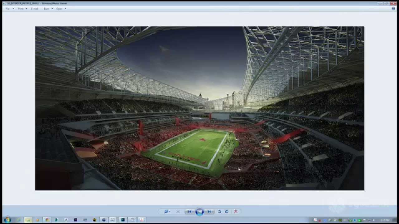 3D Football Stadium - Create with 2D/3D People (Forest Pack), + Crowds in Photoshop