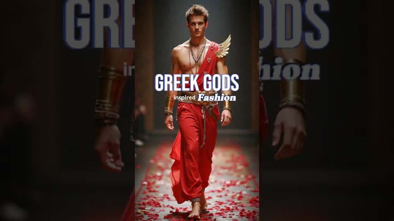Greek Gods Inspired Men's Fashion #aimodel #aifashion #aiart #aiguy #aivideo #runway