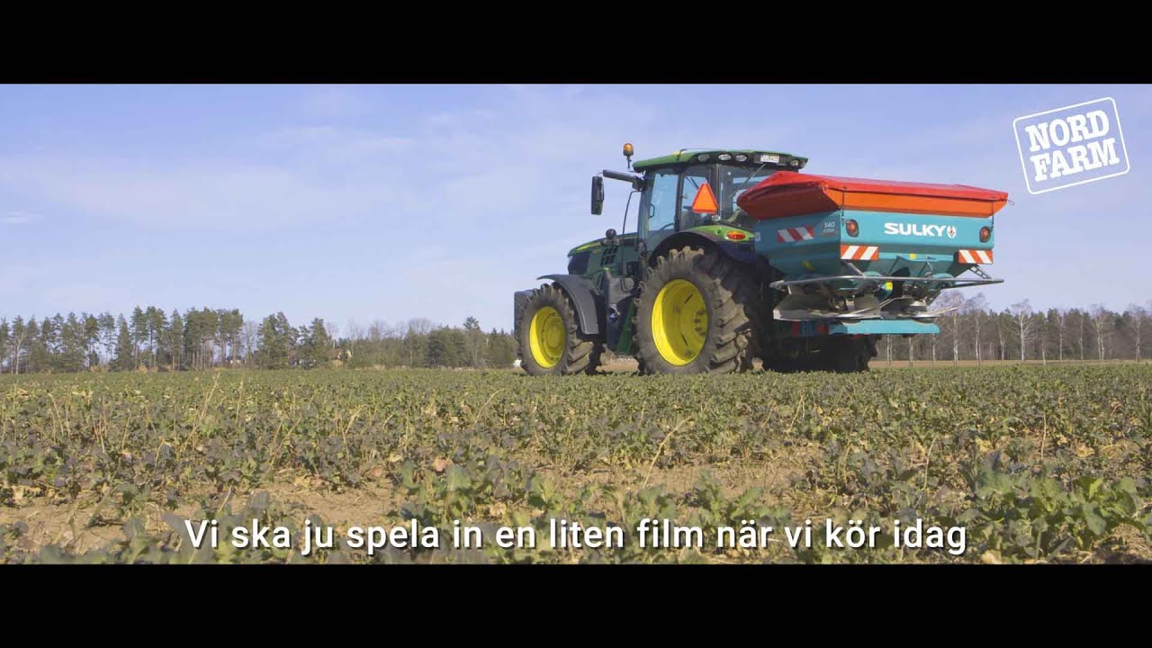 Reportage - Robert Forsberg väljer Sulky när han ska sprida konstgödning.