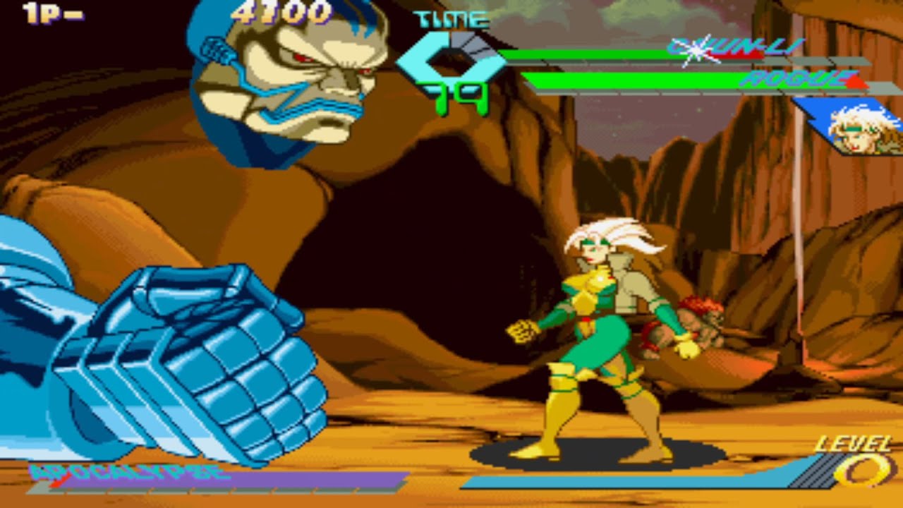 X-Men vs. Street Fighter [Saturn] - play as Apocalypse