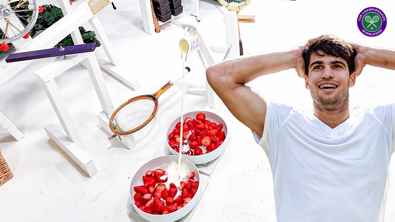 INCREDIBLE chain-reaction machine opens the gates to Wimbledon 2025