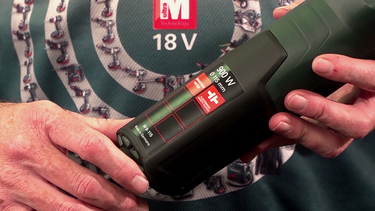 W 9-115 Small Angle Grinder Scope of Delivery - Metabo
