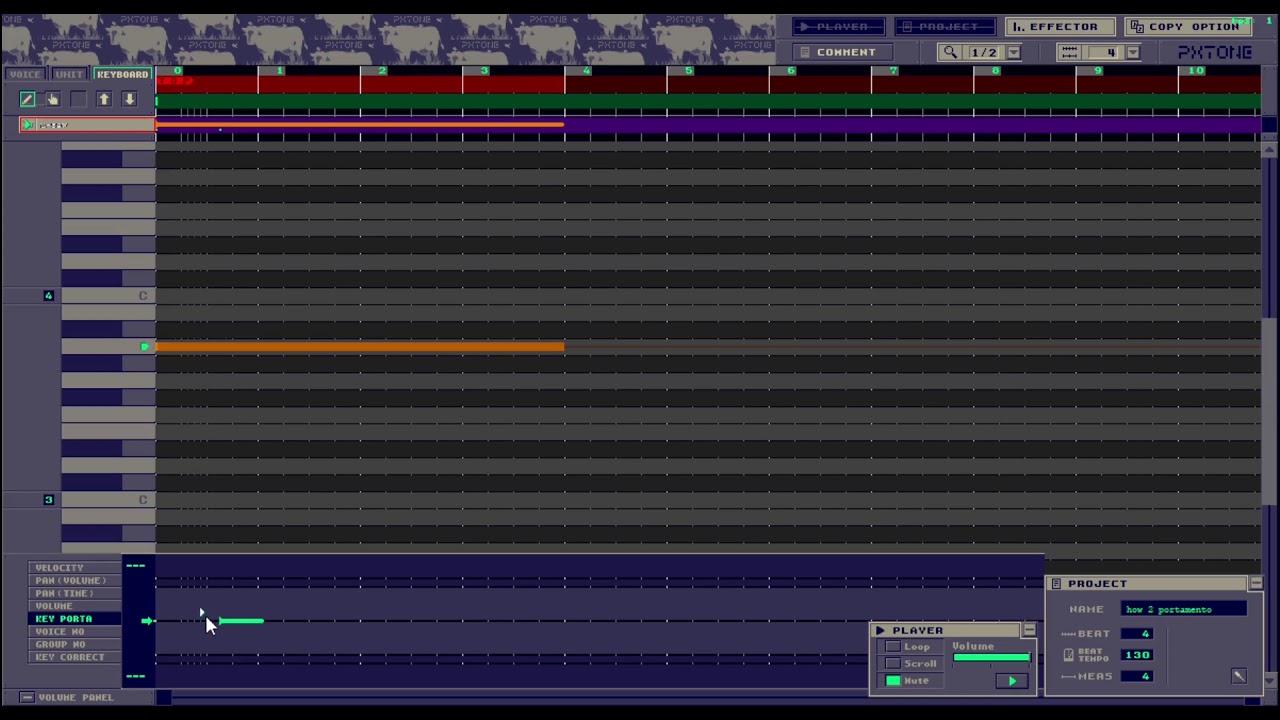 pxtone Portamento Guide