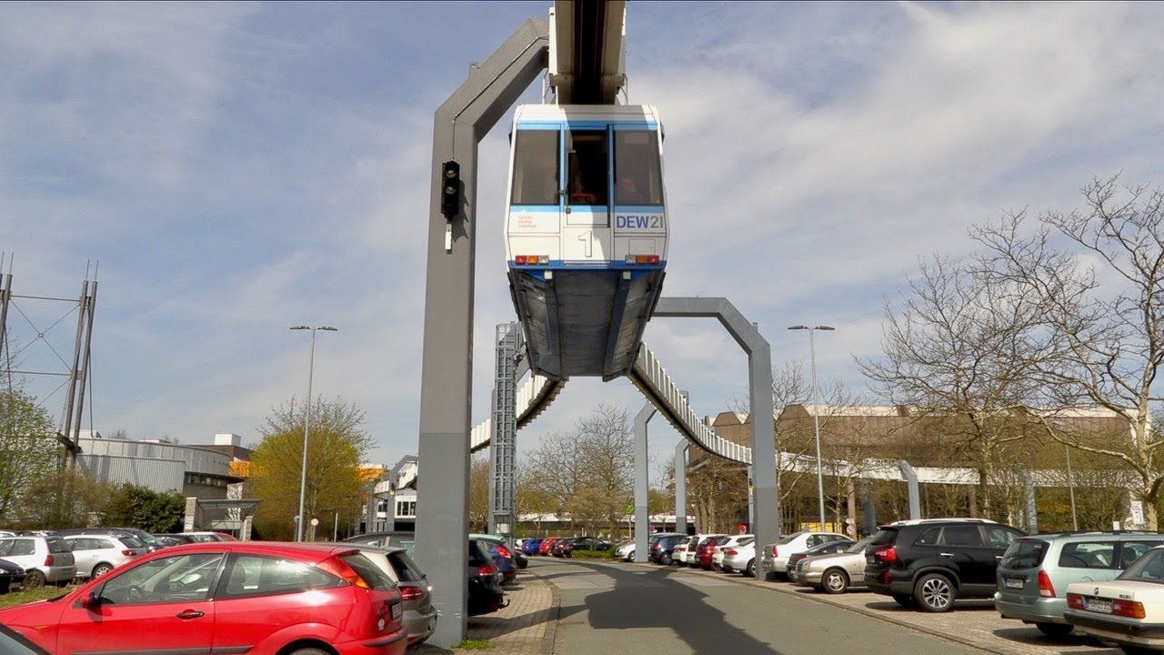 Dortmund University Germany H-Bahn POV at 3x TU  [4K,60fps]