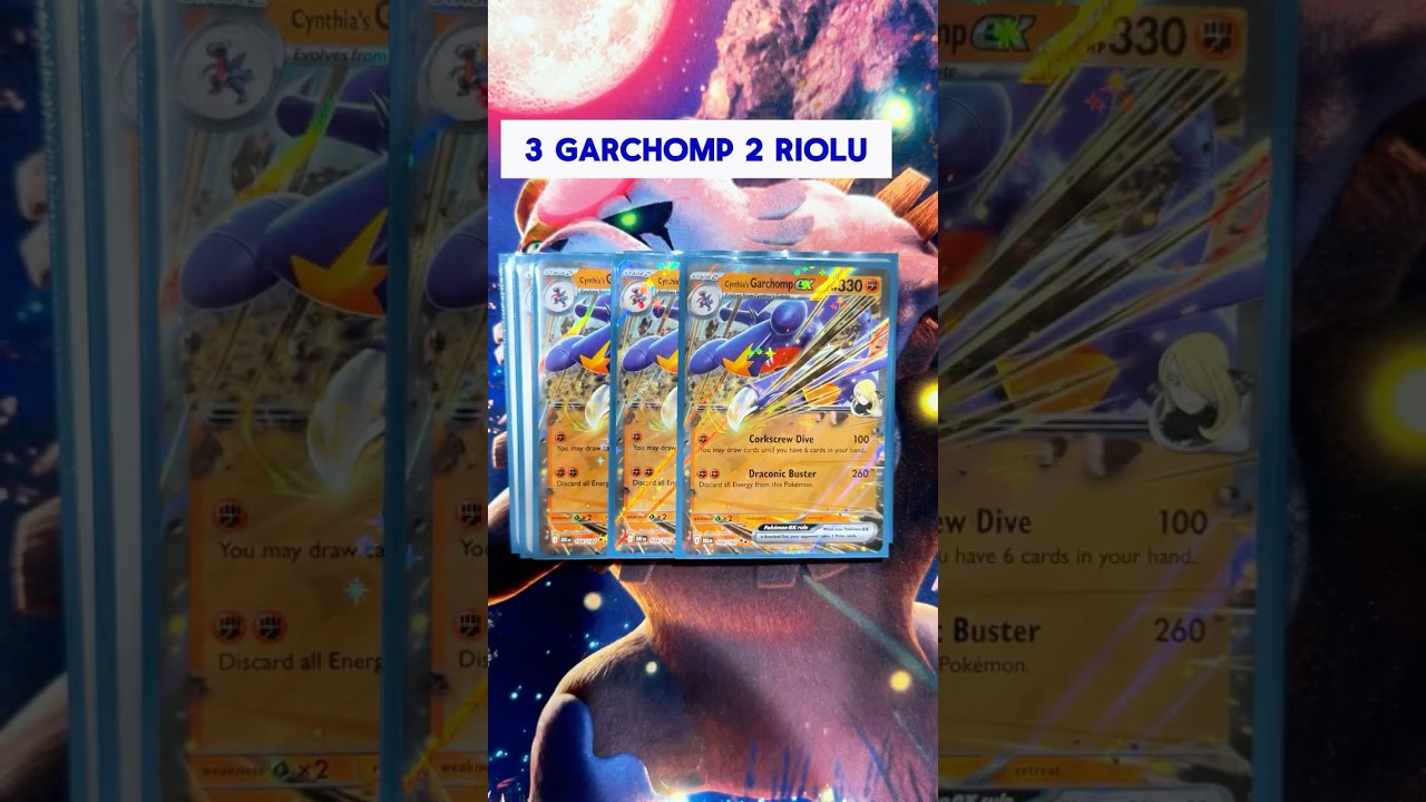 Cynthia's Garchomp W/ Mega Lucario ex | Mega Evolution | Pokemon TCG