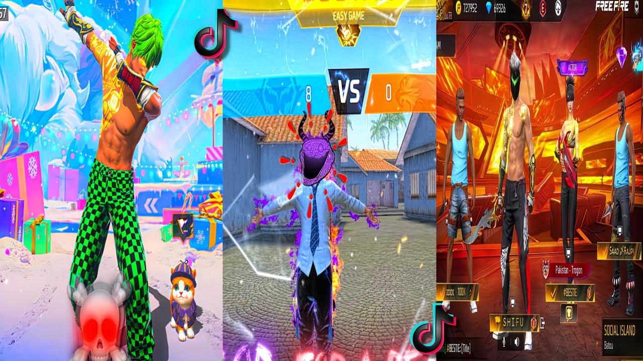 FREE FIRE UNDEFINE CRAZY MOMENT'S🗿🥵 TIKTOK EDIT😈👾 FF CLIPS🎭☠️ P.174
