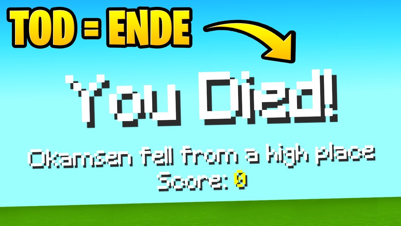 MINECRAFT aber wenn ich STERBE ENDET das VIDEO!
