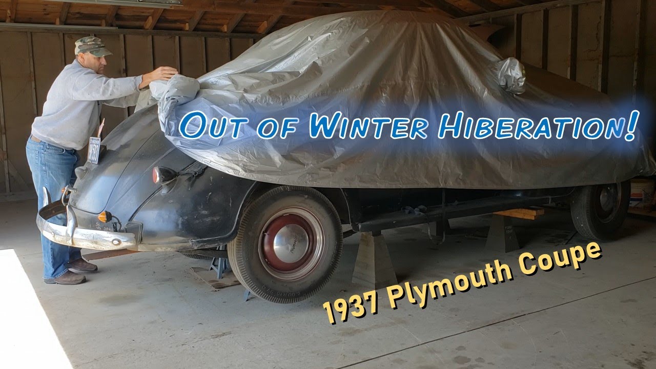 It's time to take the '37 Plymouth Coupe out of Winter Hibernation and go for a ride! #letsgo