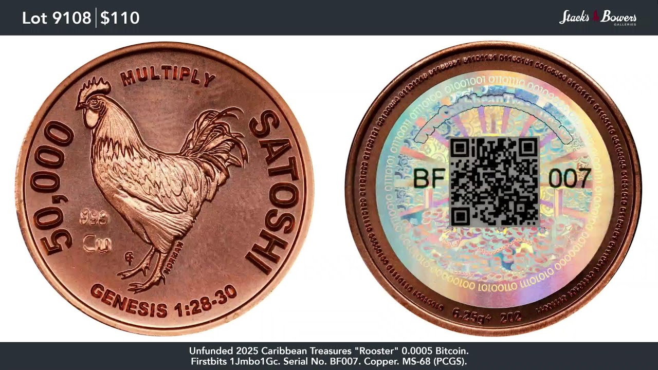 Spring 2026 Showcase Auction - Session 9 - Physical Cryptocurrency - Lots 9001-9113