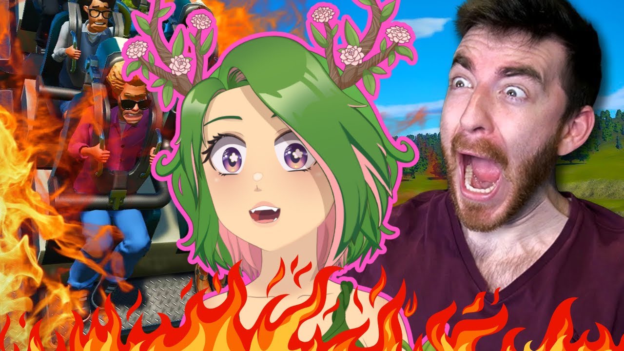 Reacting to DougDoug | Planet Coaster, but a random disaster happens every 5 minutes