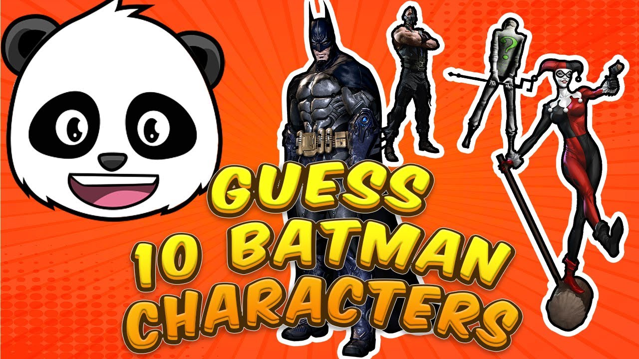 🦇 Guess the 10 Batman Characters! 🌑🦇💥 Pandolo Challenges You!