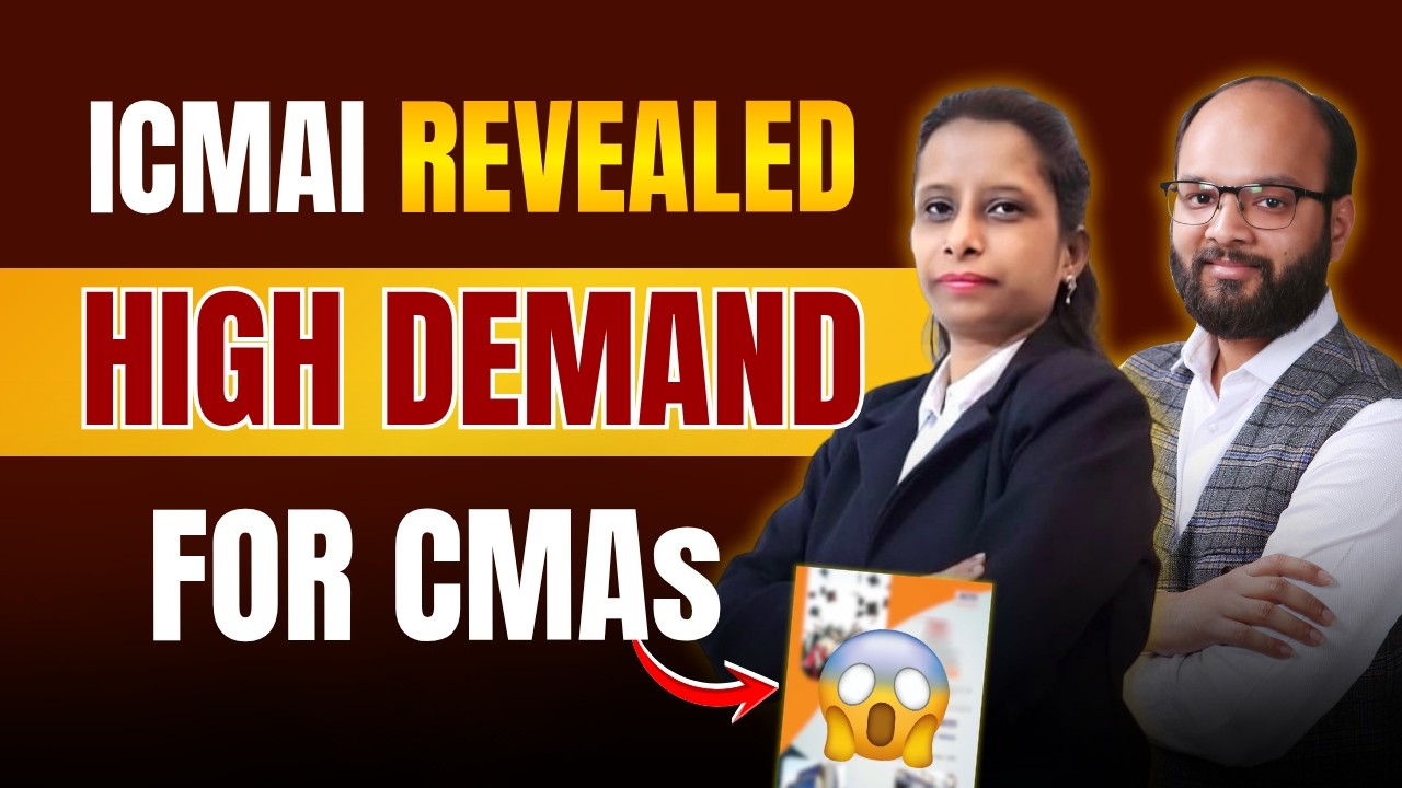 High Demand for CMA's ICMAI Revealed | CMA Campus Placement 2026 | CMA Salary in India | CMA Jobs