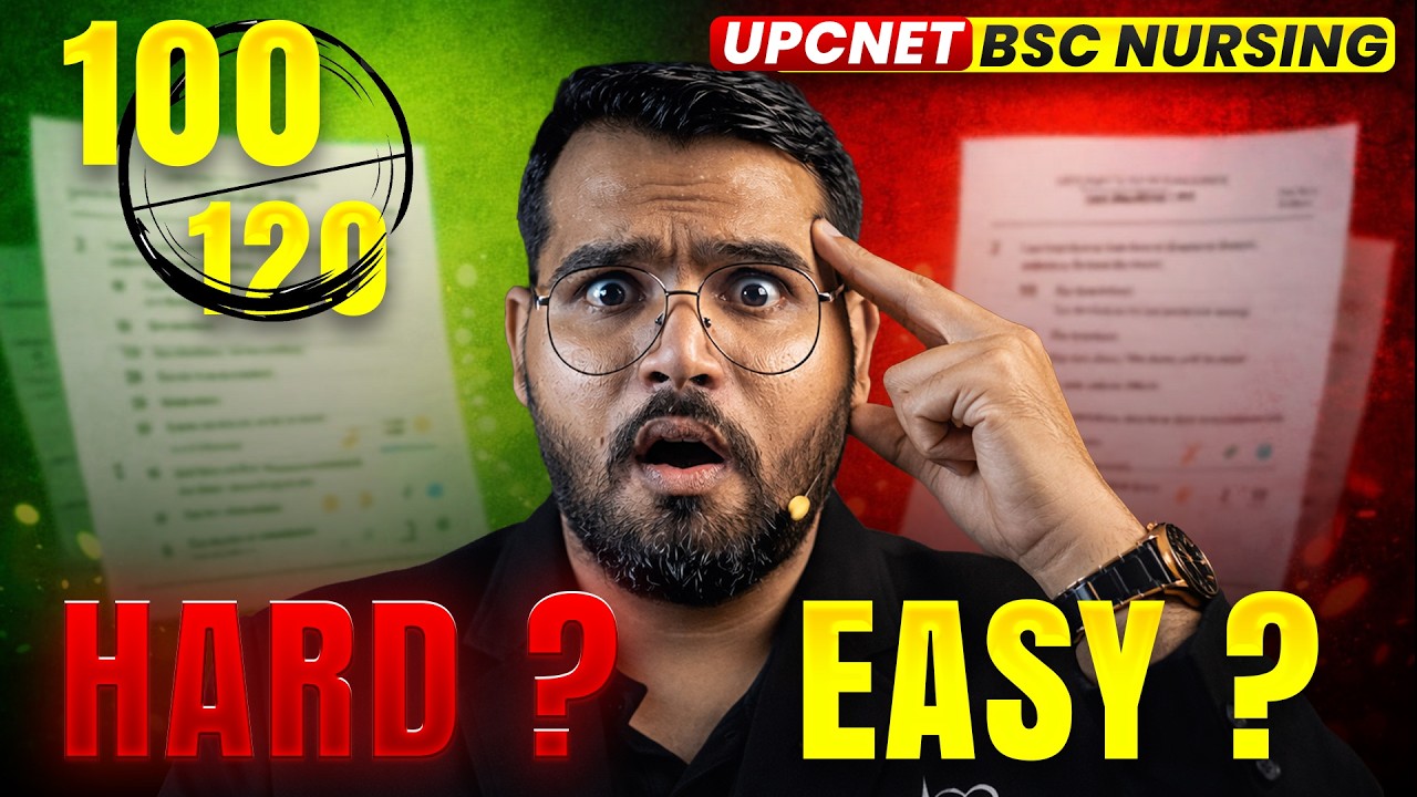 UP CNET BSc Nursing Exam Analysis 🔥 | Paper Hardness, Pattern & High-Weight PCB Topics