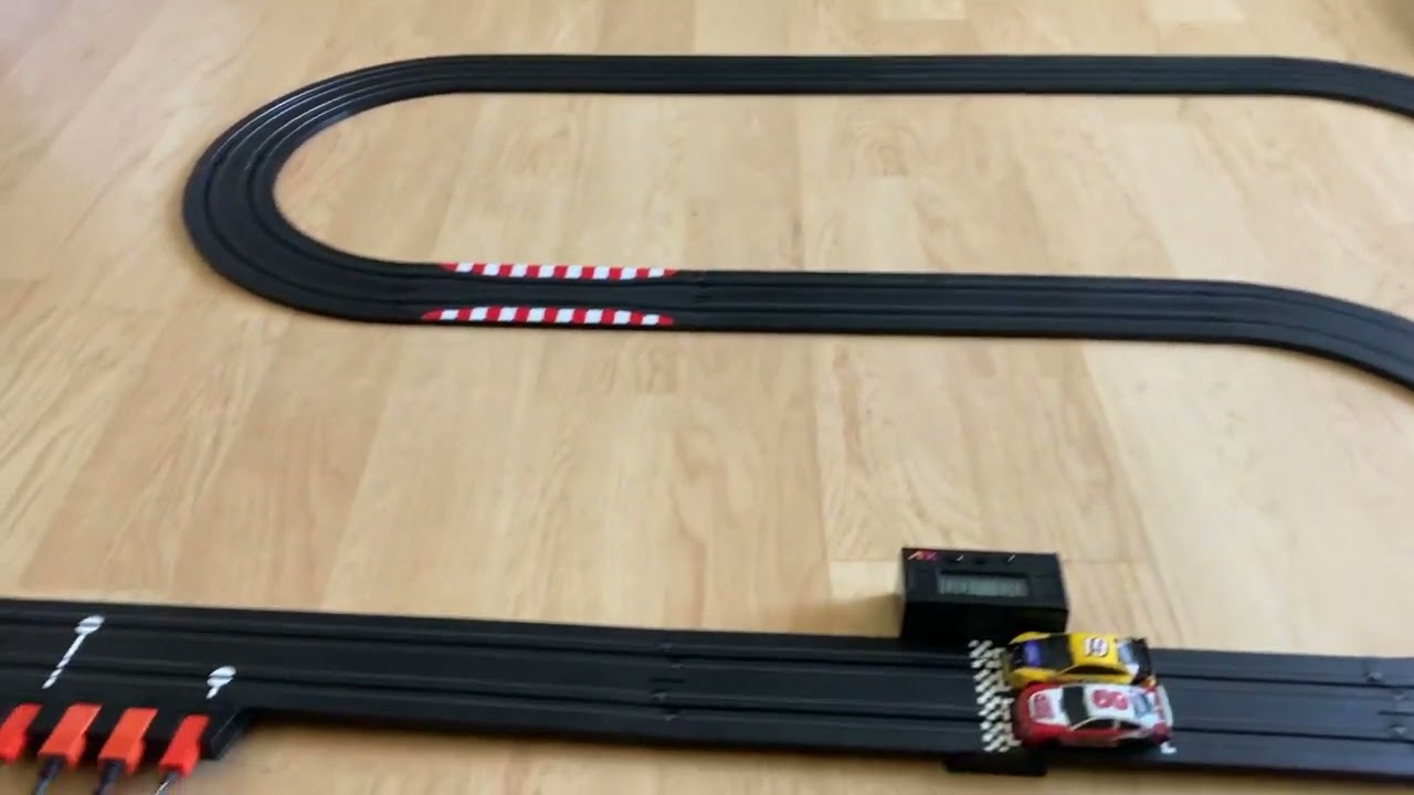 AFX digital lap counter operation and AFX big block battlers slot car set