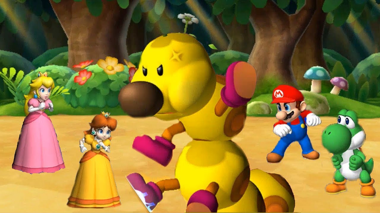 Mario Party 9 Boss Rush - Mario vs Peach vs Daisy vs Yoshi| Cartoons Mee