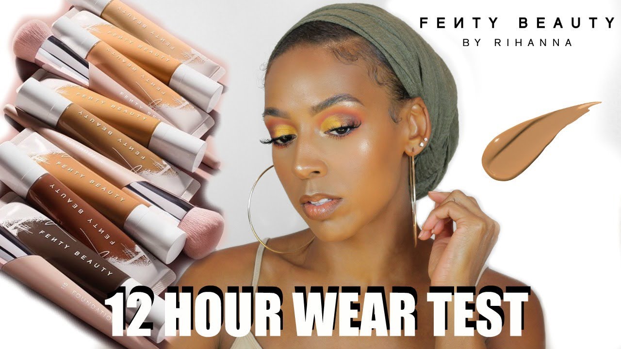 FENTY BEAUTY HYDRATING FOUNDATION REVIEW | DEMO + WEAR TEST