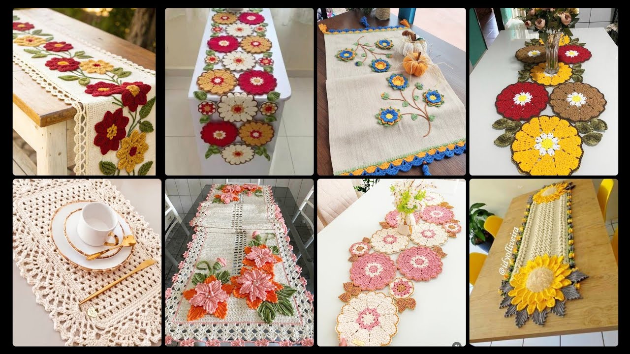 Beautiful Crochet Table Runners Designs | Cozy And Artistic Home Decor 