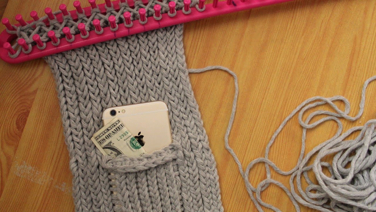 “New Loom Knitting Idea 🧶 | Scarf with Pocket Tutorial”     [part 1] 
