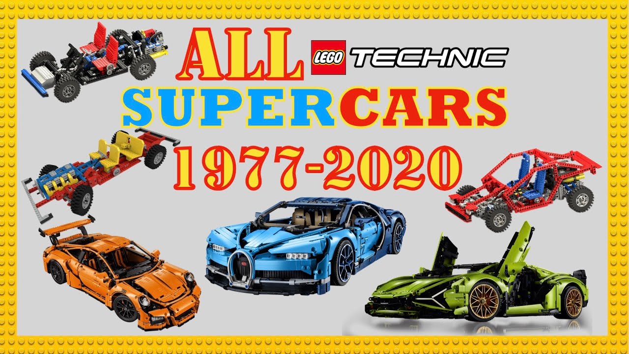 ALL Lego Technic SUPER CARS 1977-2020
